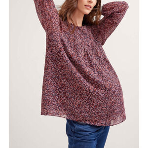 Hatch 'Marina' Pink Long Sleeve Blouse Size 0